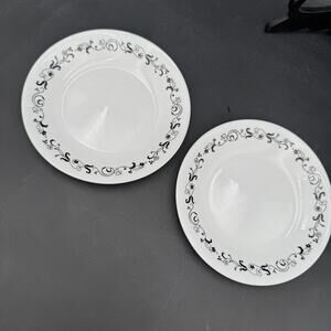 Vintage Bread and Butter Dessert Plates in Corelle Garden Getaway Set of 2